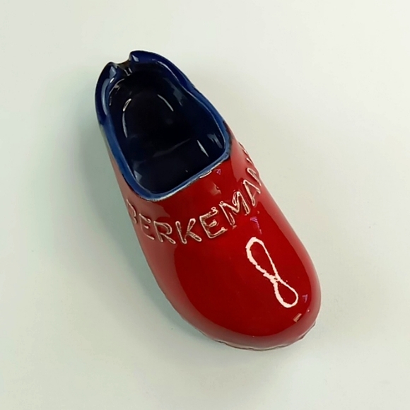 Vintage Berkemann Advertisement Clog Ashtray Red/Navy - Picture 5 of 11